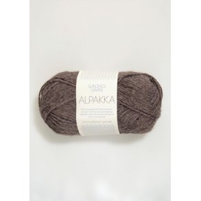 Alpakka 2652 mellembrun meleret Tilbud 40 kr