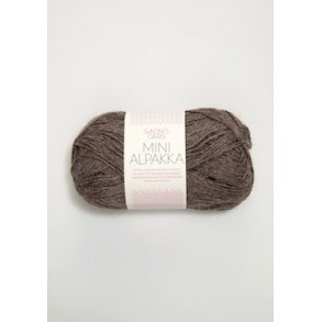 Mini Alpakka 2652 brunmeleret