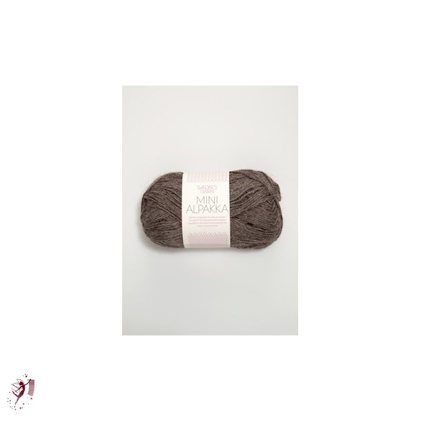 Mini Alpakka 2652 brunmeleret