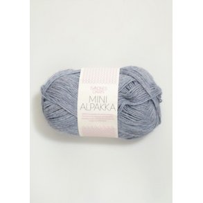 Mini Alpakka 6221 lys blmeleret