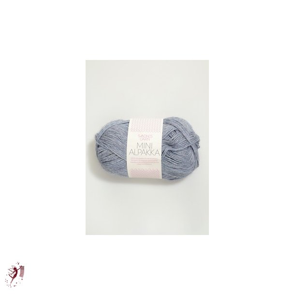 Mini Alpakka 6221 lys blmeleret