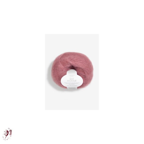 Silk Mohair 4244 Mrk gammel rosa