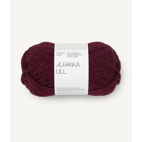  Alpakka Ull 4372 Dyb burgunder