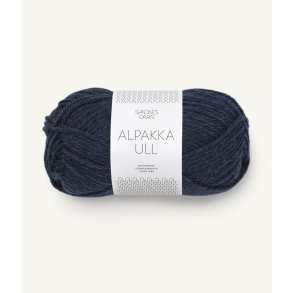  Alpakka Ull 6081 Midtnatsbl