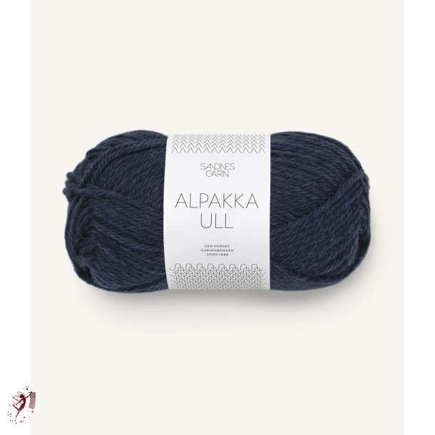  Alpakka Ull 6081 Midtnatsbl