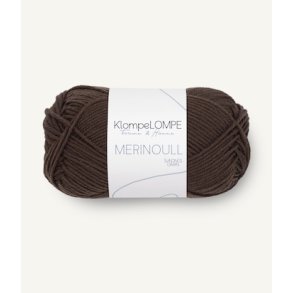  Klompelompe merinoull 3081 Mrkebrun