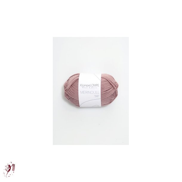 Klompelompe merinoull 4032 Pudderrosa