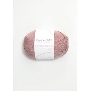  Klompelompe tynn merinoull 4032 Pudderrosa