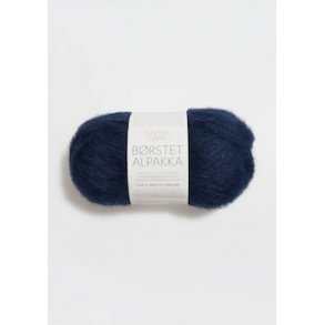 Brstet Alpakka  Marine bl 5575