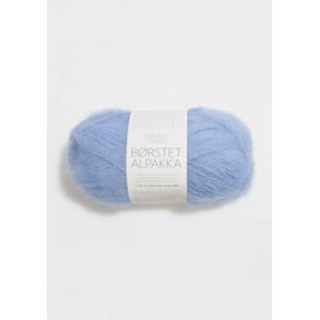 Brstet Alpakka  Lys bl 6003