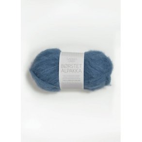 Brstet Alpakka  Mrk himmelbl 6042