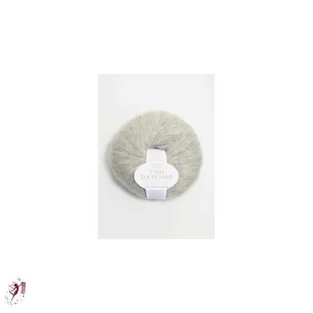 Tynn Silk Mohair 1022 lysgr meleret