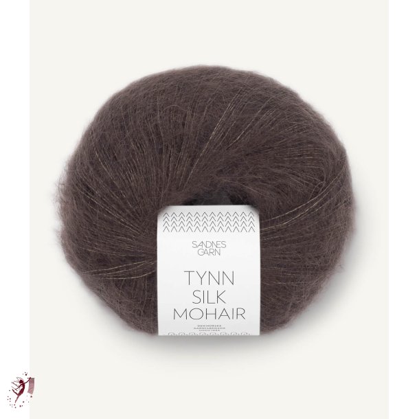 Tynn Silk Mohair 3880 Mork sjokolad