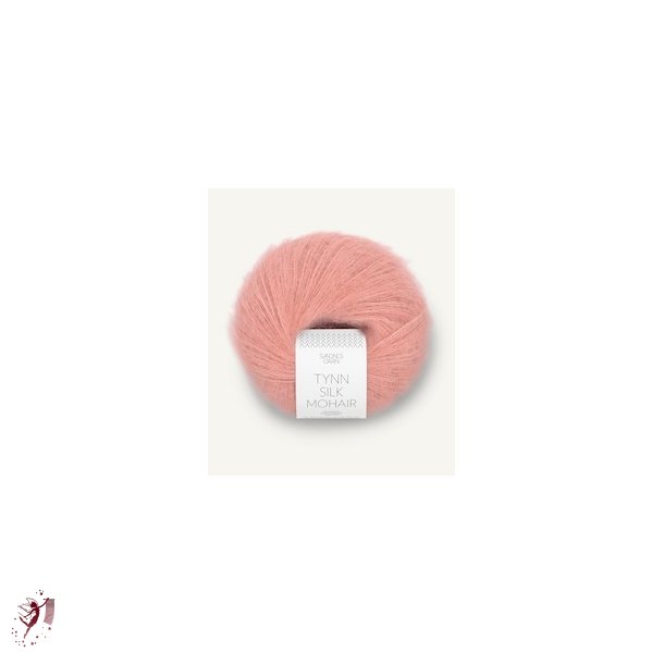 Tynn Silk Mohair 4033 Fersken blomst