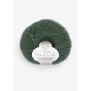 Tynn Silk Mohair 8581 Dyb skovgr�n
