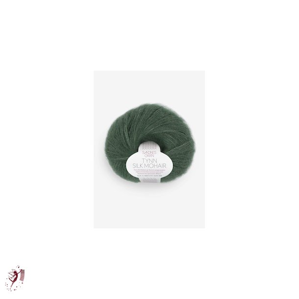 Tynn Silk Mohair 8581 Dyb skovgrn