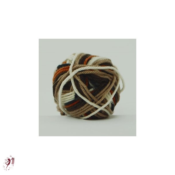 Ragg Strmpegarn 1267 multi beige brune toner
