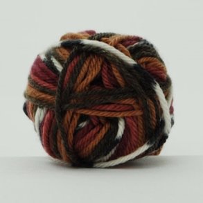Ragg Strmpegarn 1268 multi rdbrune toner