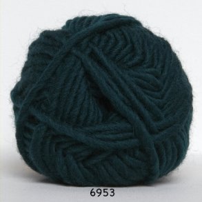  Natur Uld 6953 Mrke grn
