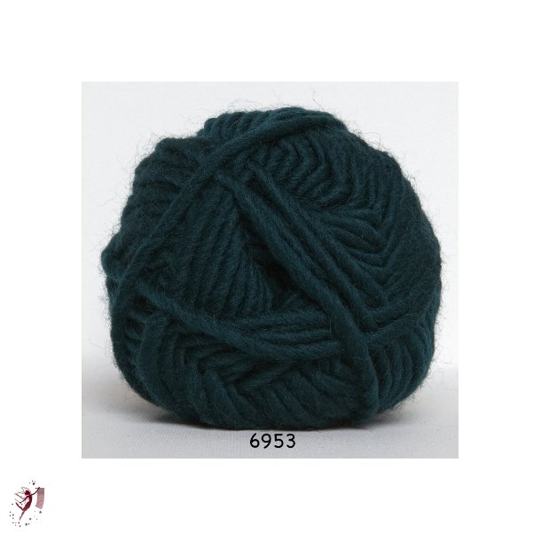  Natur Uld 6953 Mrke grn