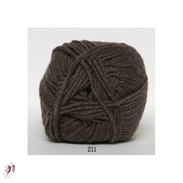 Extrafine Merino 120 - 211 meleret brun