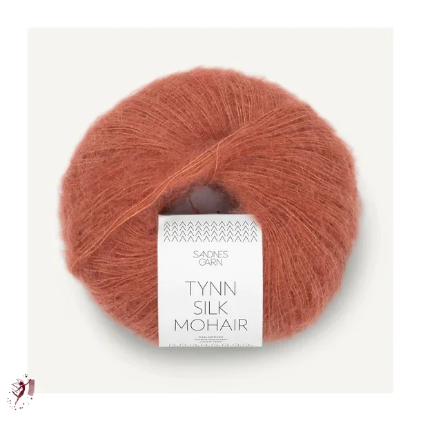Tynn Silk Mohair 3535 Lys kobberbrun