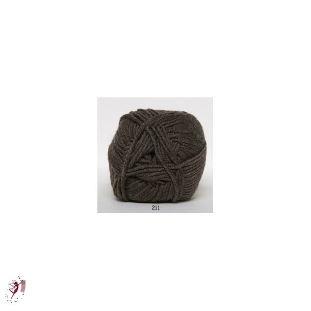 Merino Cotton farve 211 lys brun meleret