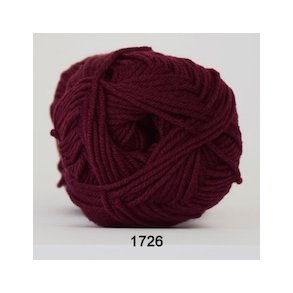 Merino Cotton farve 1726 bordeaux