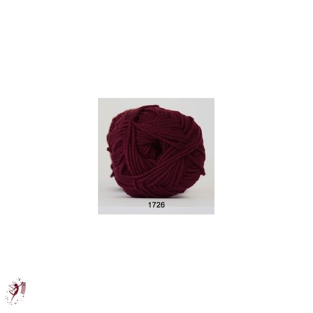  Merino Cotton farve 1726 bordeaux