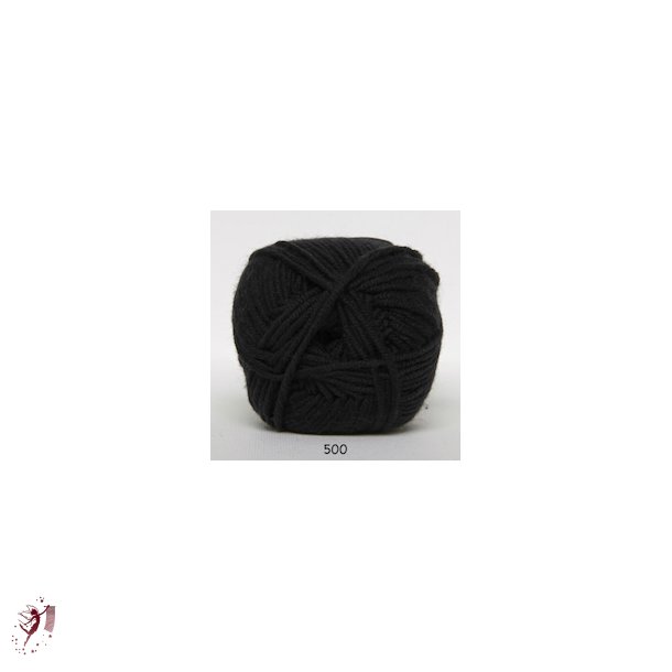  Merino Cotton farve 500 sort