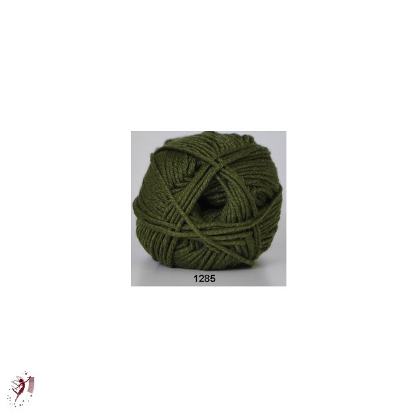 Merino Cotton farve 1285 army grn