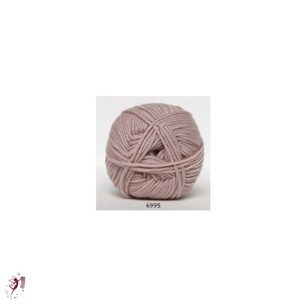 Merino Cotton farve 6995 pudder rosa