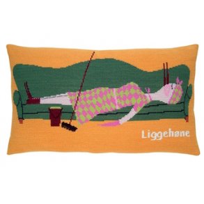 Lihhehne pude str 28x48 cm Anni Gamborg