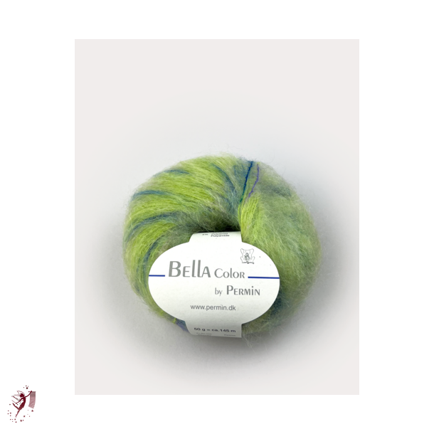  Bella Color 186 Limegrn/lilla og mrkegrn