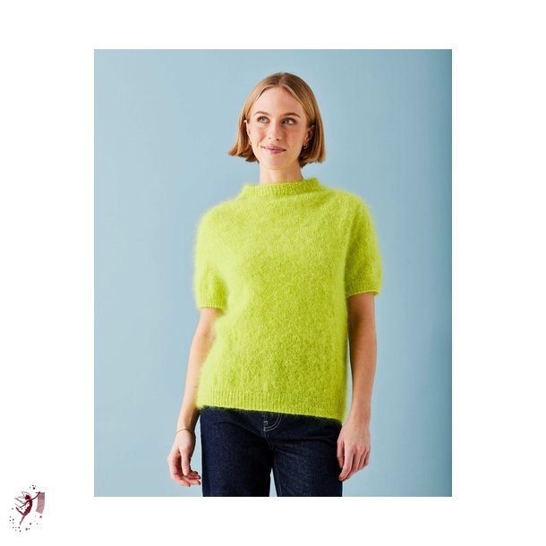 Bella T-shirt med sadelskulder strikkekit str s-m