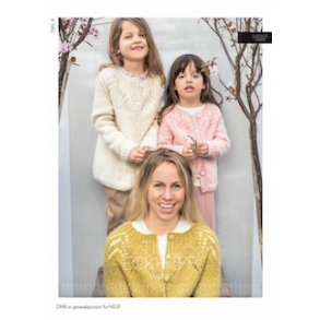 Mnster p Tiril cardigan barn i Brstet Alpakka 