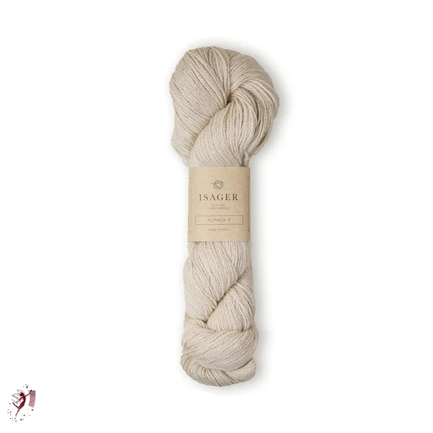  Alpaca 2 farve 6s lys beige meleret