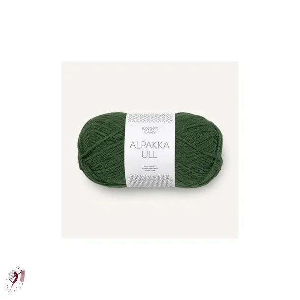  Alpakka Ull 8082 Skovgrn