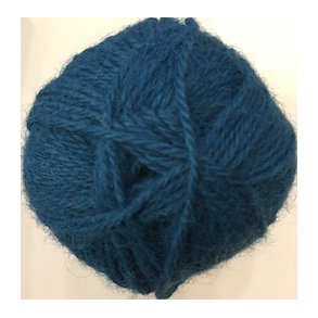 Hjerte Alpaca 1107  mrk petrol