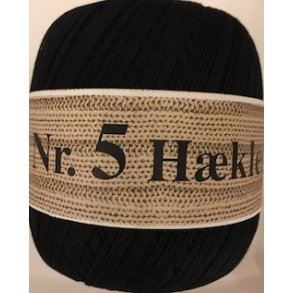 Hklegarn nr 5 farve 7902 sort