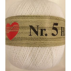 Hklegarn nr 5 farve 7901 hvid