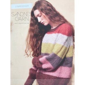 Stripegenser i tynn  silke mohair