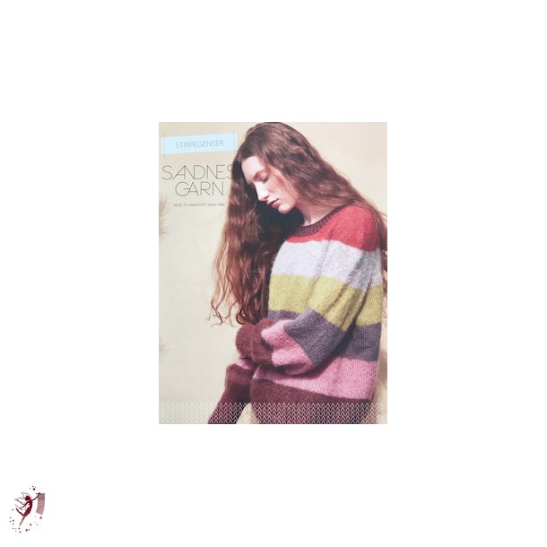 Stripegenser i tynn  silke mohair