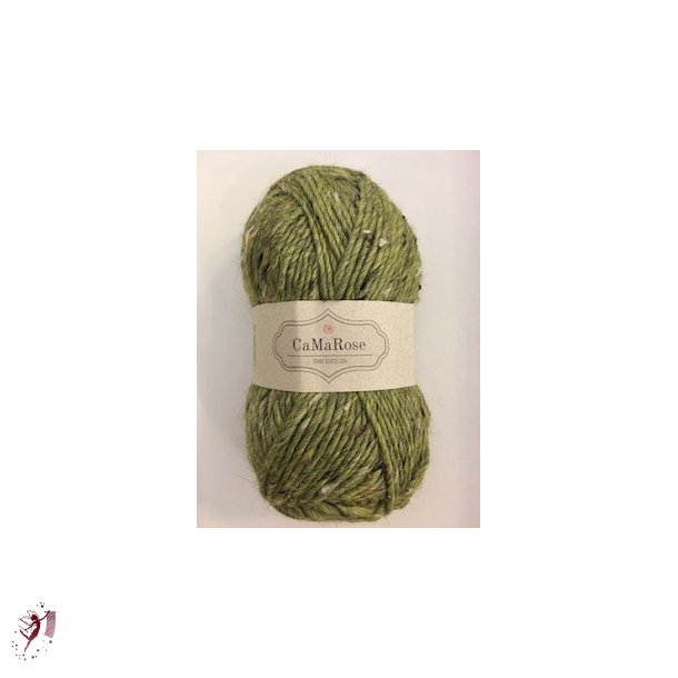 Lama-Tweed farve 6443 Mosgrn