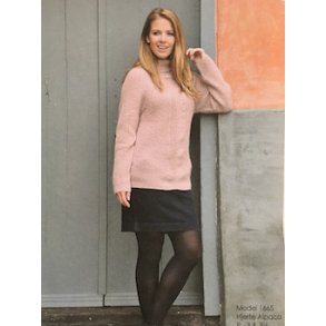 Hjertegarn Damer mnster 1665 Hjerte Alpaca