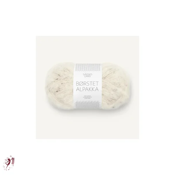  Brstet Alpakka  Natur tweed 2523