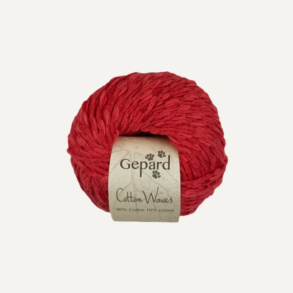 Cotton Waves farve 325 Red 