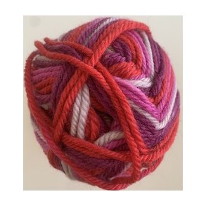  Ragg Strmpegarn 1271 multi rosa og rdetoner