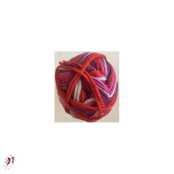  Ragg Strmpegarn 1271 multi rosa og rdetoner