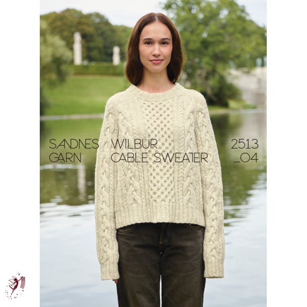  Atlas Wilbur Cable Sweater 2513 st�rrelse S = 117 cm overvidde